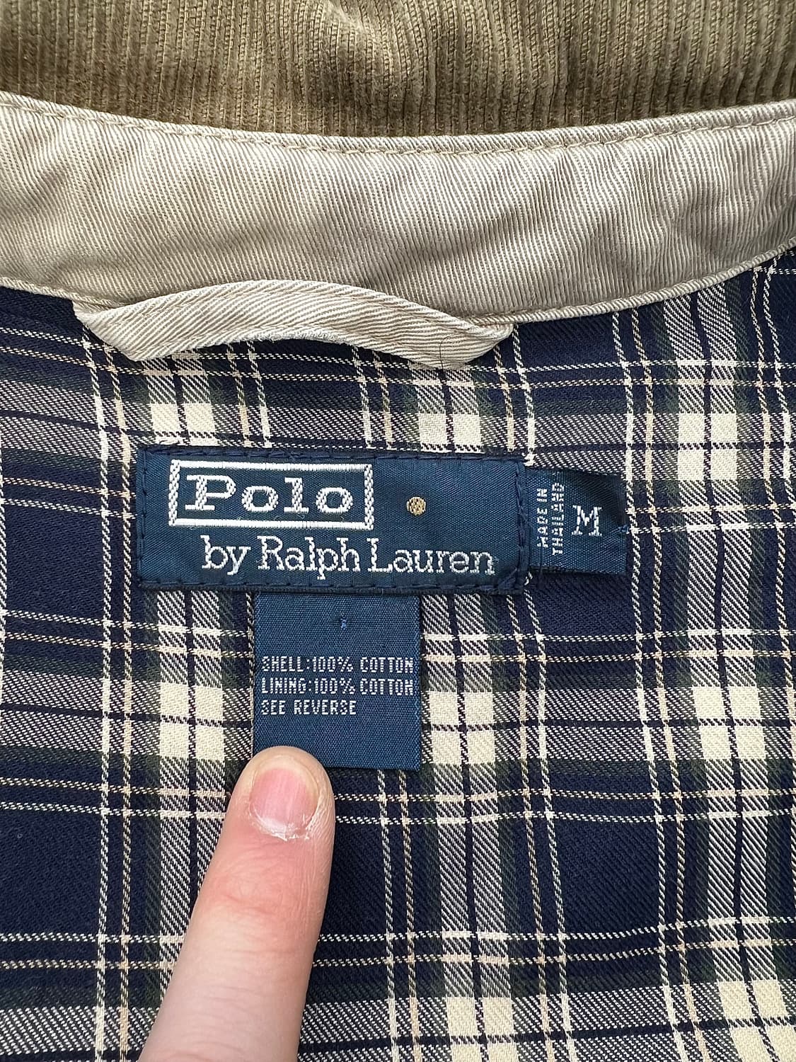 폴로 랄프로렌 베이지 코듀로이 스윙톱 카라 자켓 상품이미지7