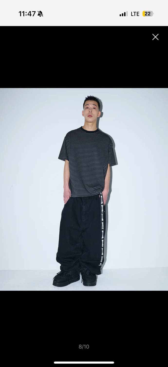 위켄더스x코인서울 SKELETON WIDE LOW DENIM PANTS  상품이미지1