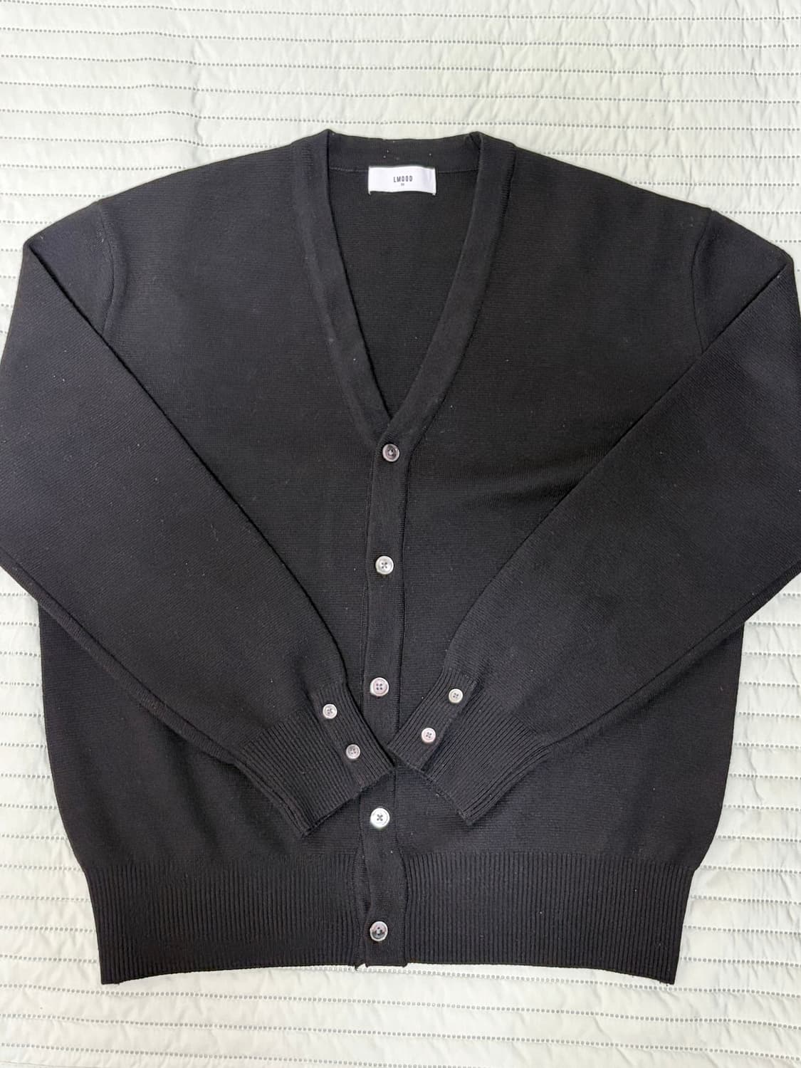 엘무드 오디너리 크롭 가디건 블랙 50사이즈 상품이미지1