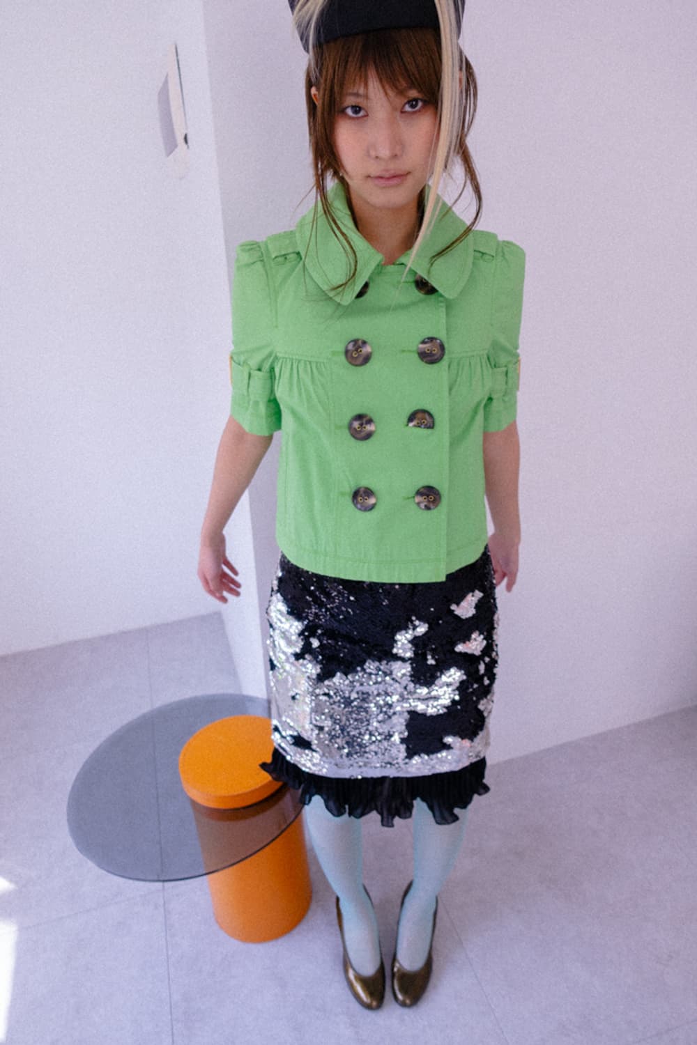 Flower accordian pleats dress 상품이미지3