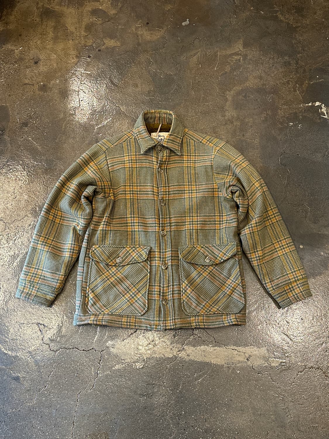 울리치 체크 패턴 포켓 퍼 자켓 M 상품이미지1