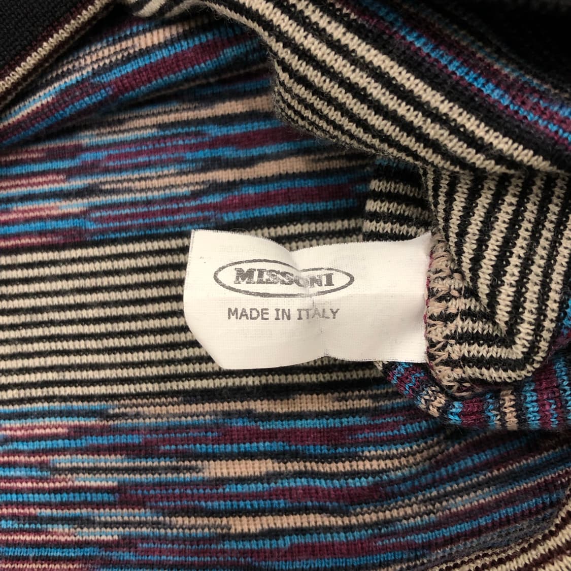 미쏘니 missoni 이태리 반집업 긴팔 카라 니트 스웨터 50 상품이미지4