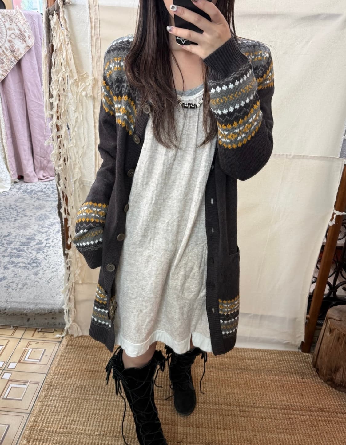 shuca nordic long cardigan 상품이미지1
