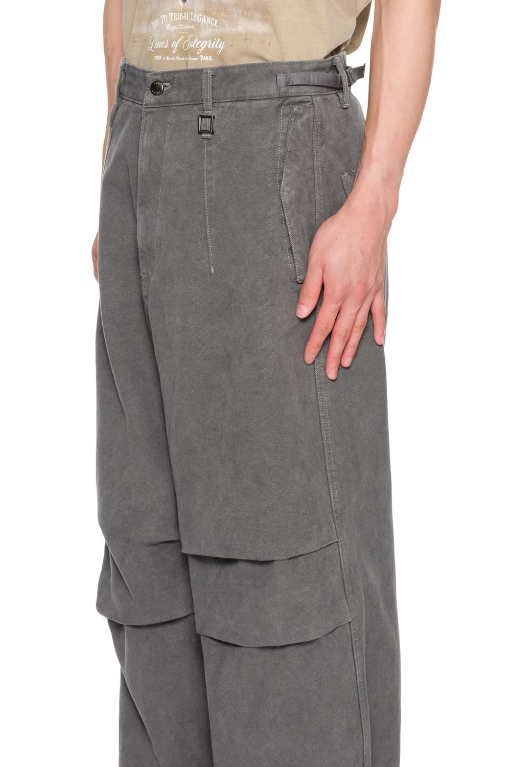 [46]우영미 3D 와이드 데님 팬츠 그레이 팝니다 상품이미지6