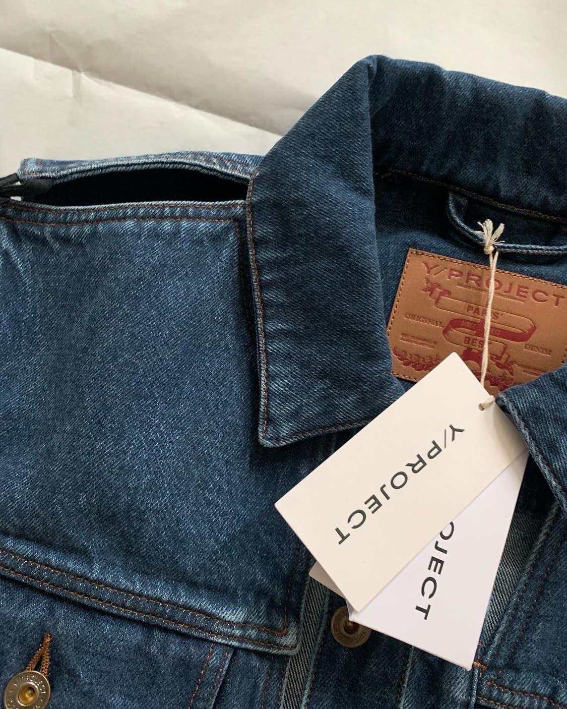 와이프로젝트 컷 아웃 데님 자켓 상품이미지2