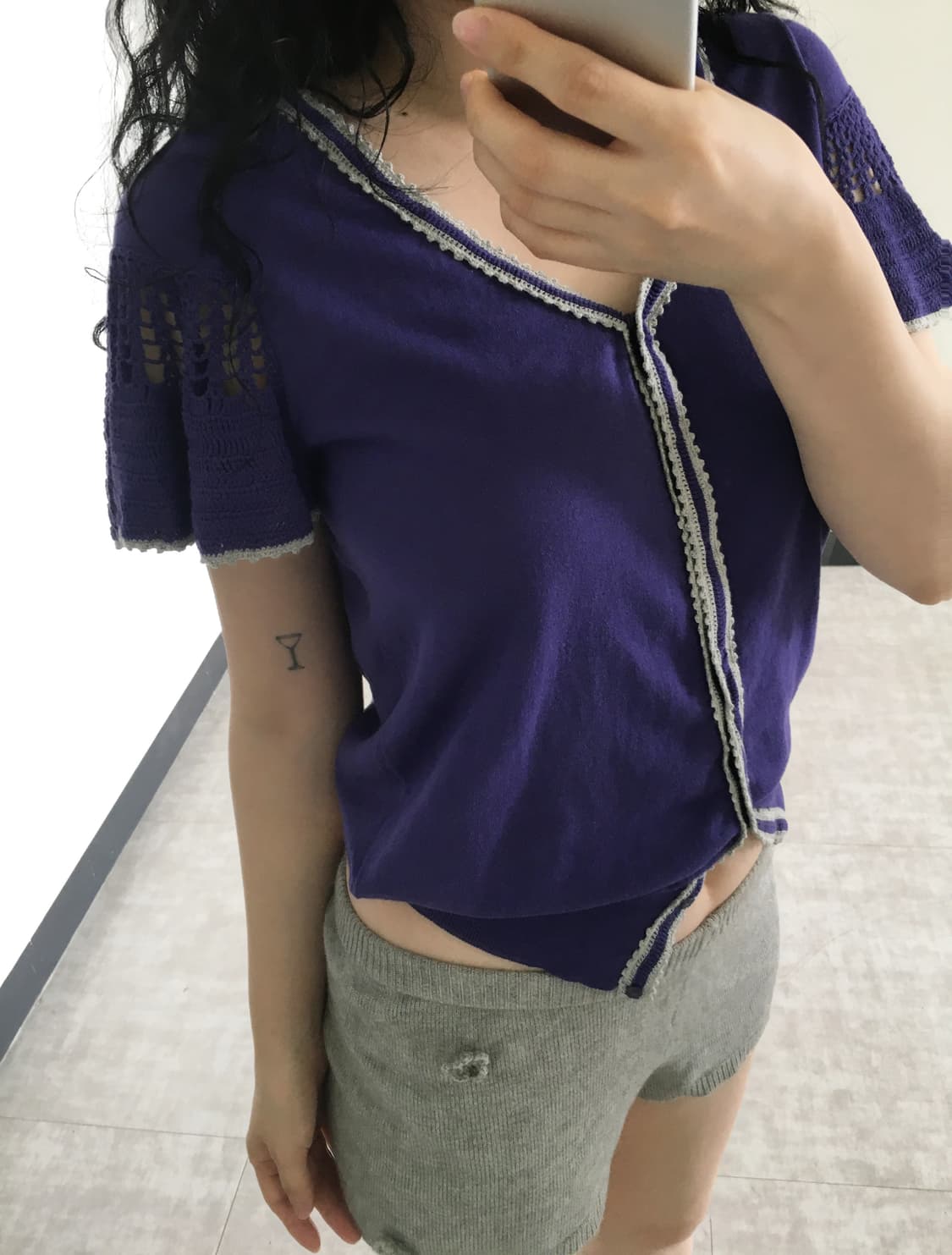 crochet sleeve knit 상품이미지5