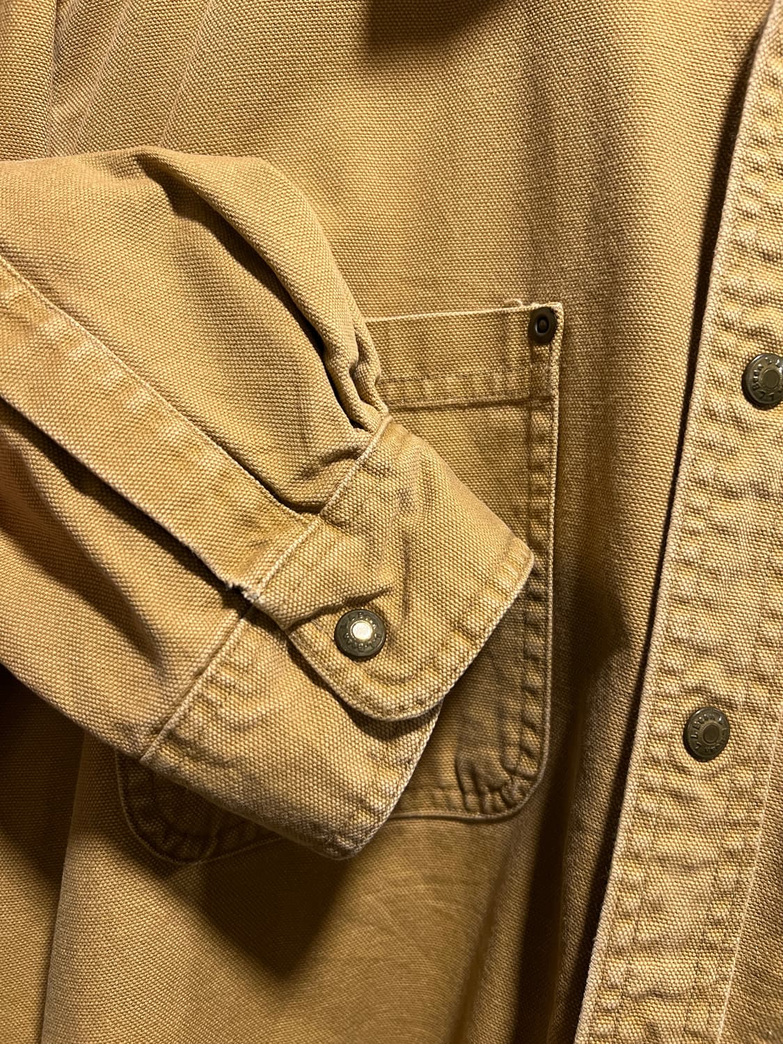 [L]L.L.Bean 케나다제 2포켓 체크 라이닝 브라운 워크 셔츠 자켓 상품이미지4