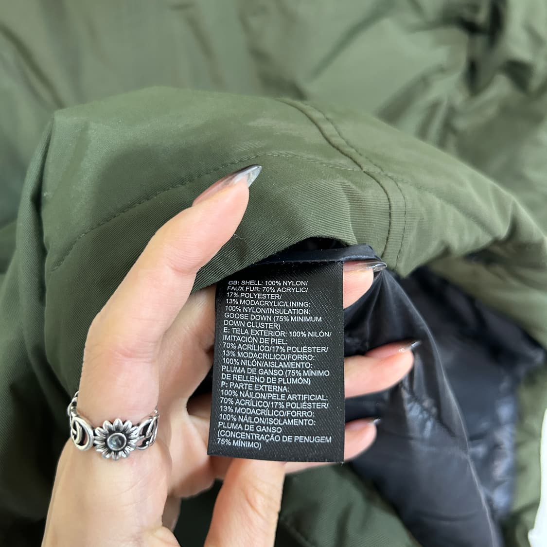 노스페이스 여성 하이벤트 사파리 구스다운 M  상품이미지3