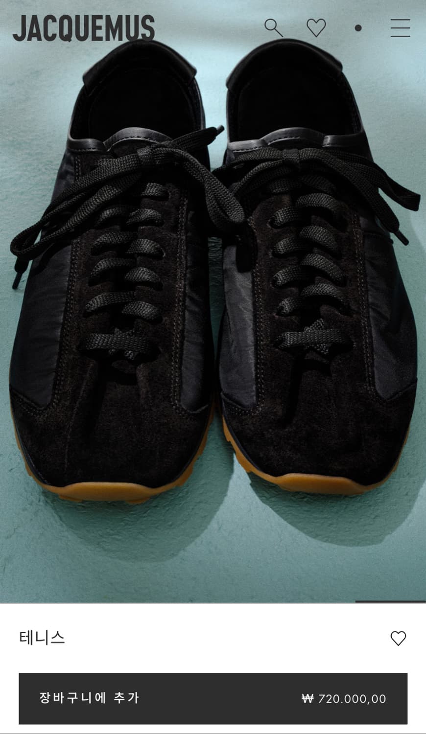 (43) 자크뮈스 테니스 스니커즈 / 블랙 상품이미지5