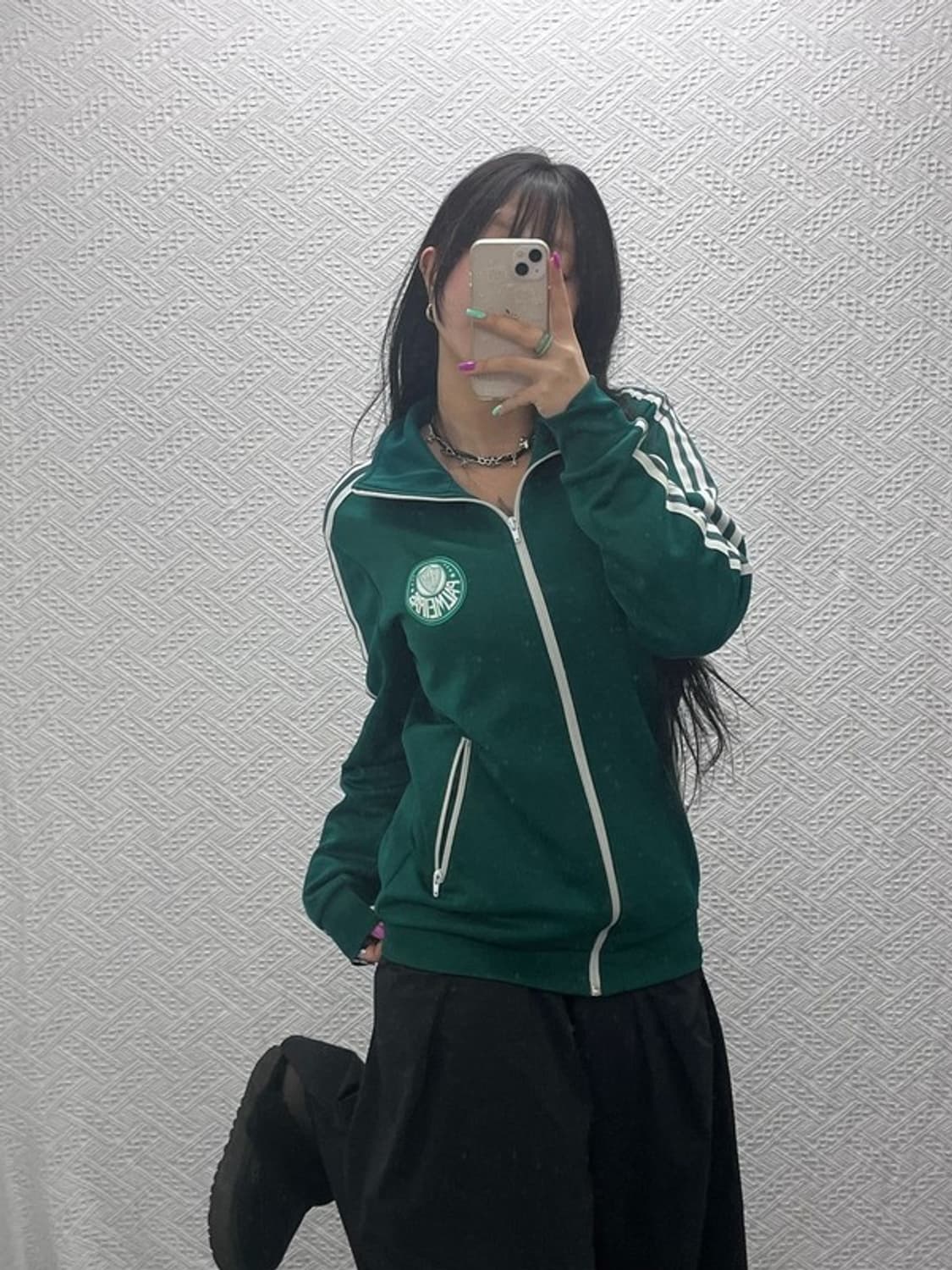 아디다스 올드스쿨 팔메이라스 딥그린 트랙탑 져지 집업 95 C07238 상품이미지1