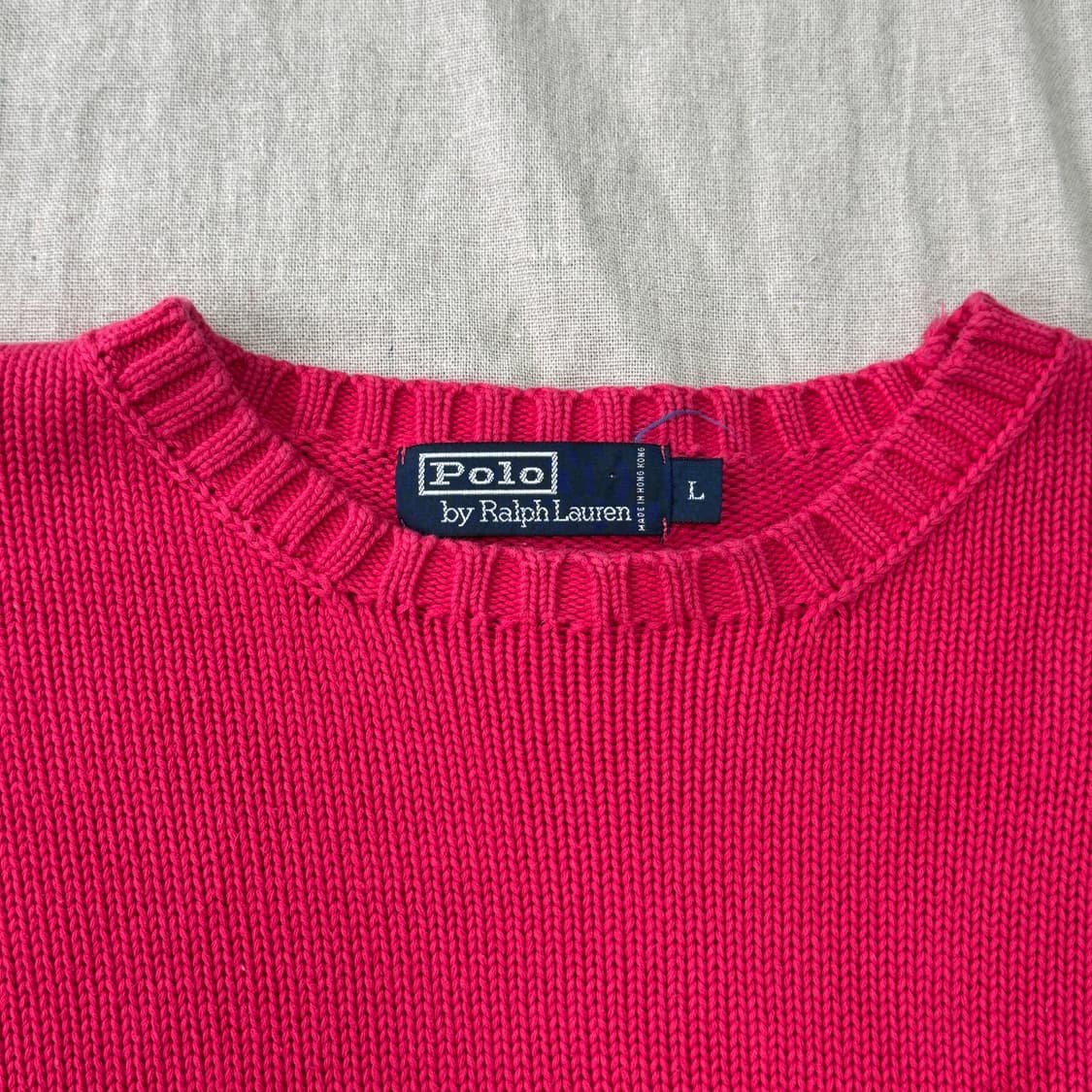 폴로랄프로렌 빈티지 핑크 니트 L 상품이미지4