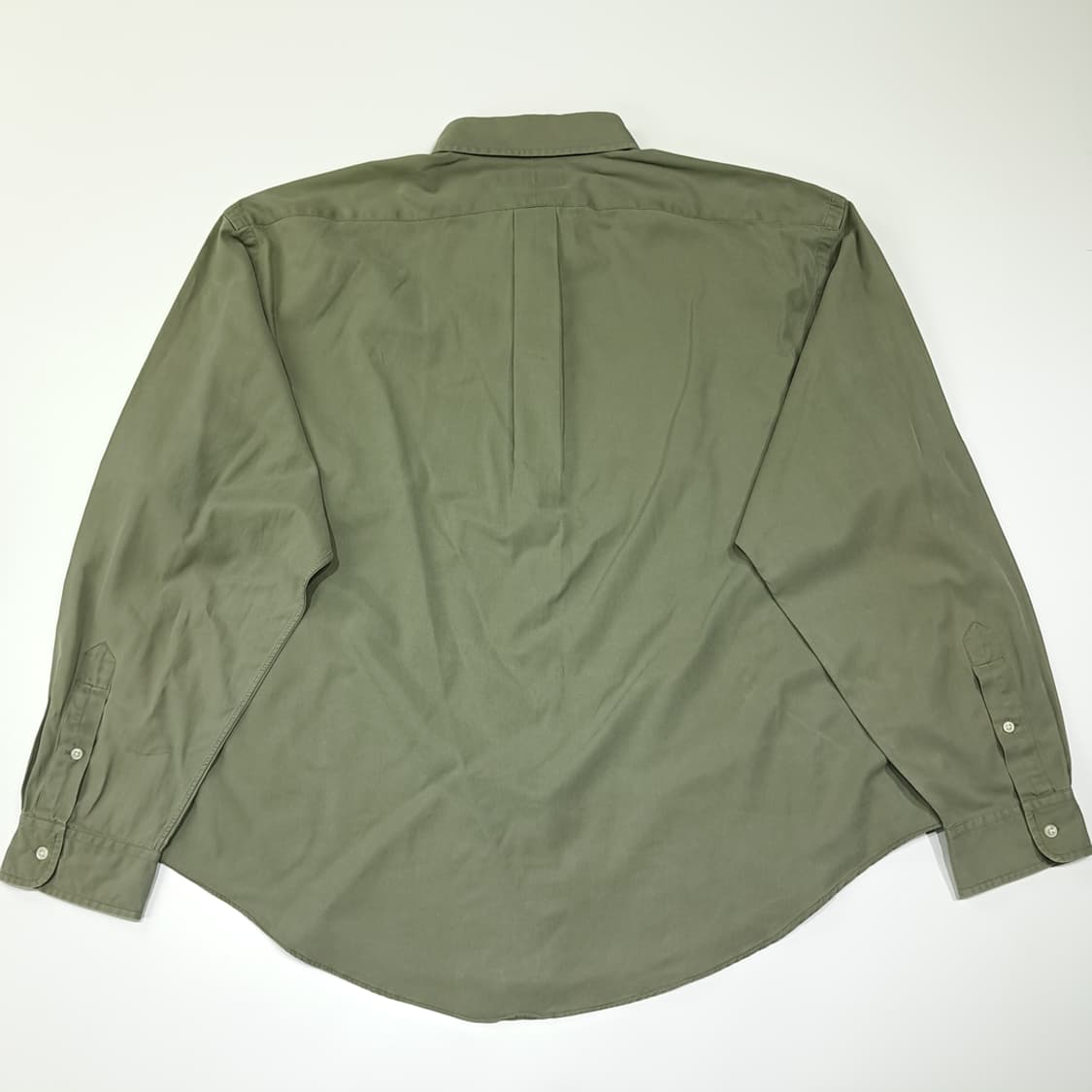 CL847 2XL 폴로 90s 실크코튼 올리브그린 박스핏 셔츠 남방 상품이미지6