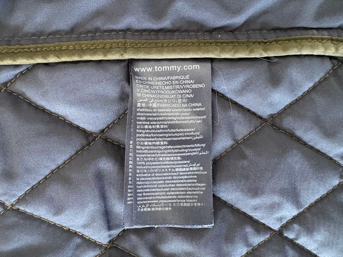 타미힐피거 퀼팅 자켓 S 올리브 상품이미지6