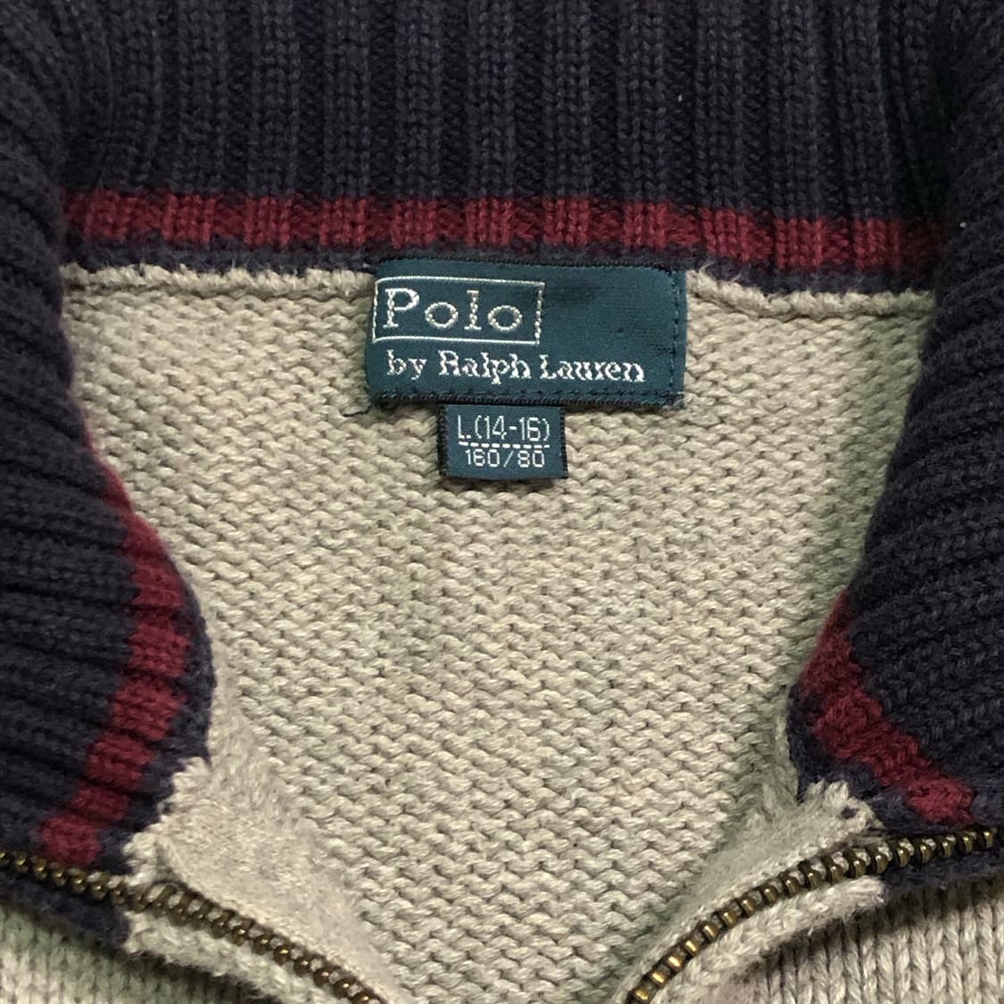 폴로 랄프로렌 빅포니 그레이 니트 집업 상품이미지4