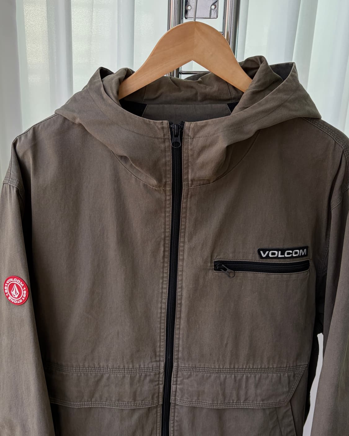 [XL]VOLCOM 볼컴 세미 루즈 캠퍼 후드 자켓 상품이미지5