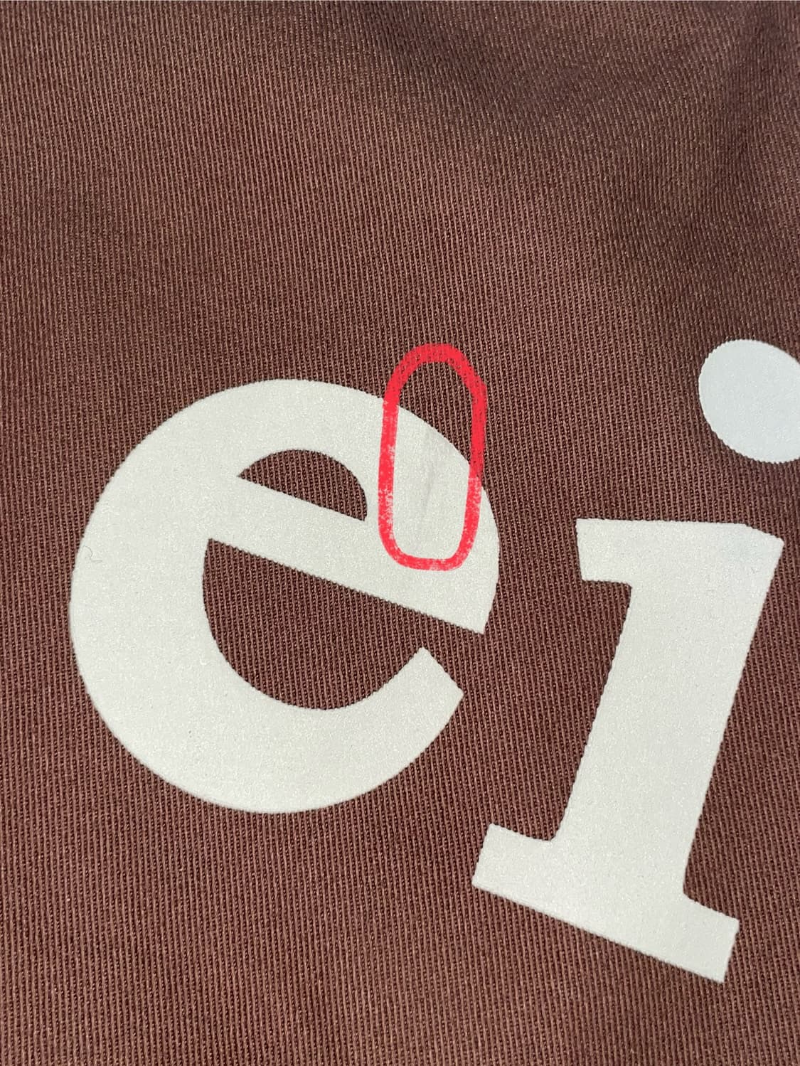 Aeiou 로고백 에코백 초콜릿 브라운 상품이미지3