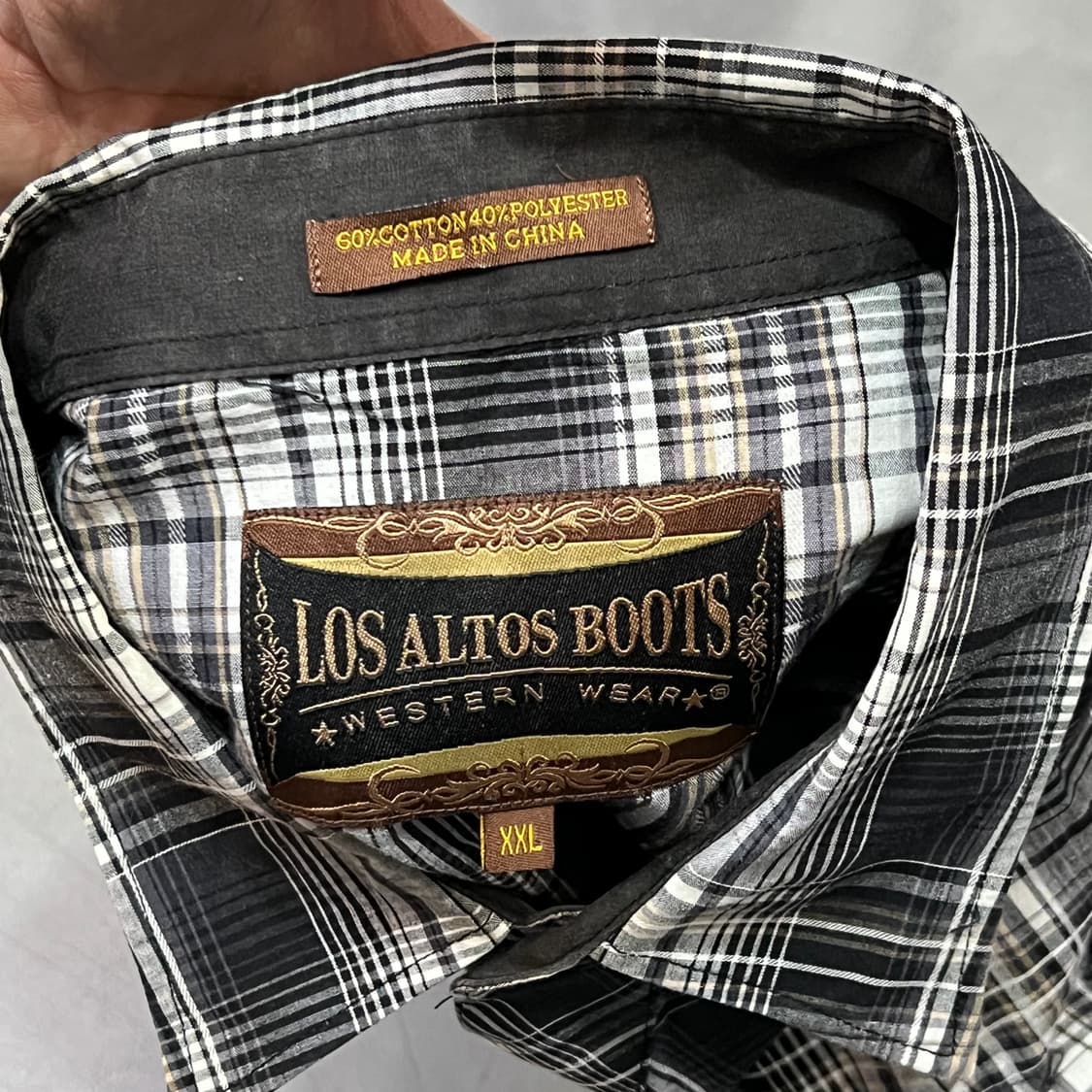  Los Altos Boots 체크 웨스턴 셔츠 y15003 상품이미지6