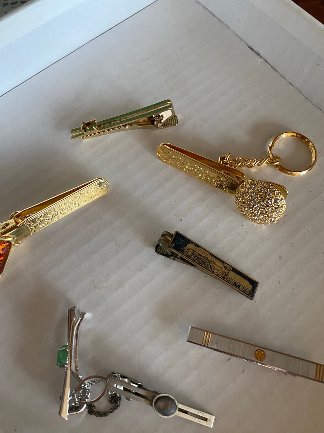 빈티지 넥타이핀 실버 및 던힐 등 상품이미지2