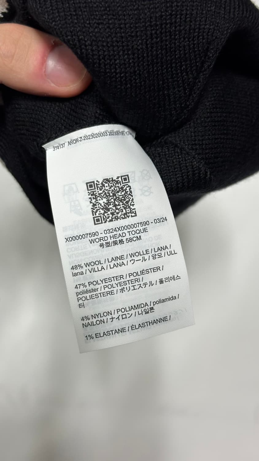 아크테릭스 워드 헤드 토크 비니 블랙 Word Head Toque 상품이미지3