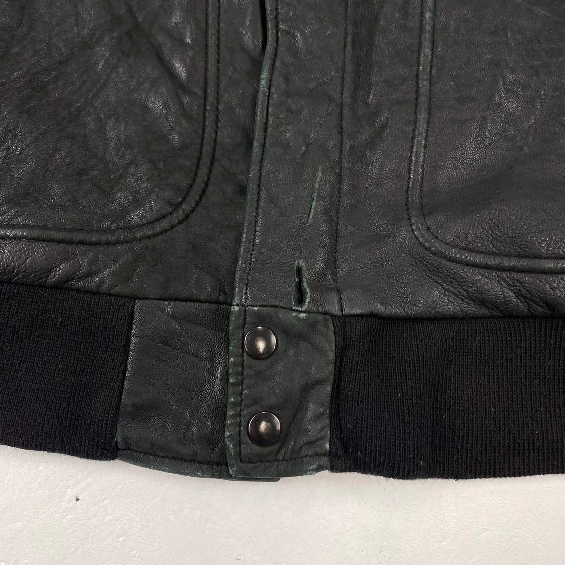 하드락호텔 라스베거스 빅로고 양가죽 레더 자켓 (100) 상품이미지5