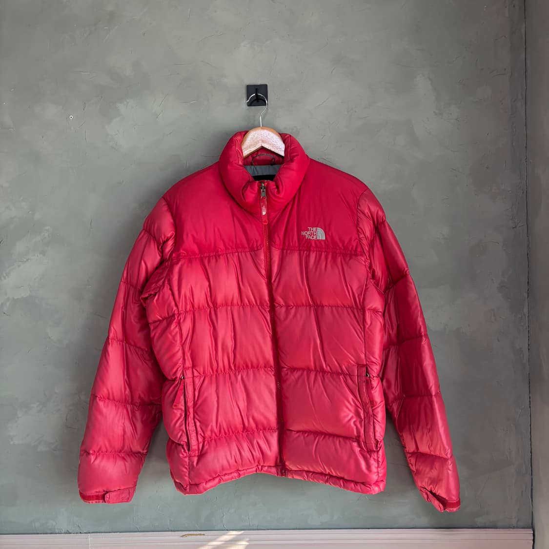 노스페이스 700 눕시 구스다운 패딩 빨강 상품이미지1