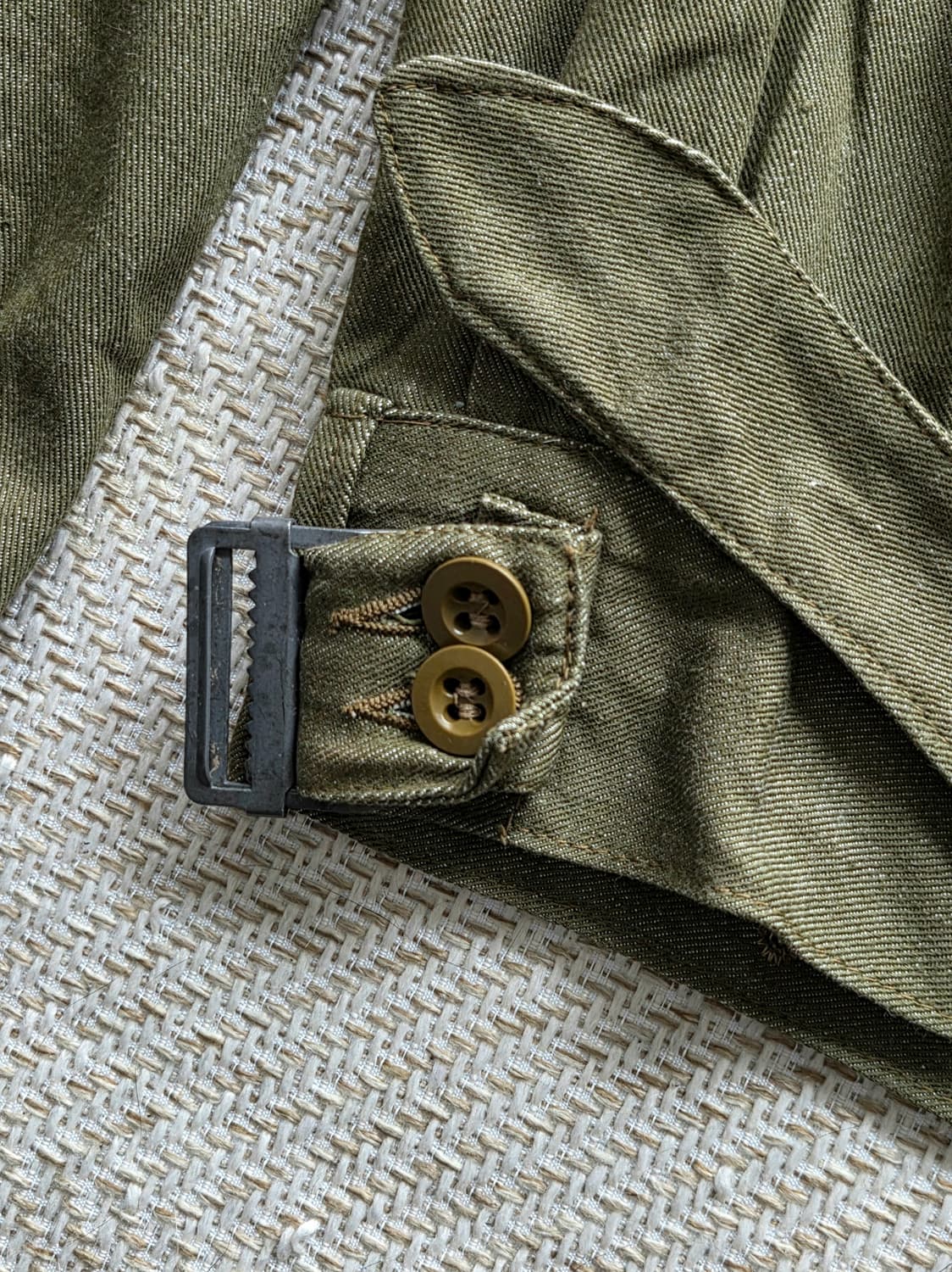 1955 영국군 OG 그린 데님 배틀드레스 자켓 상품이미지8