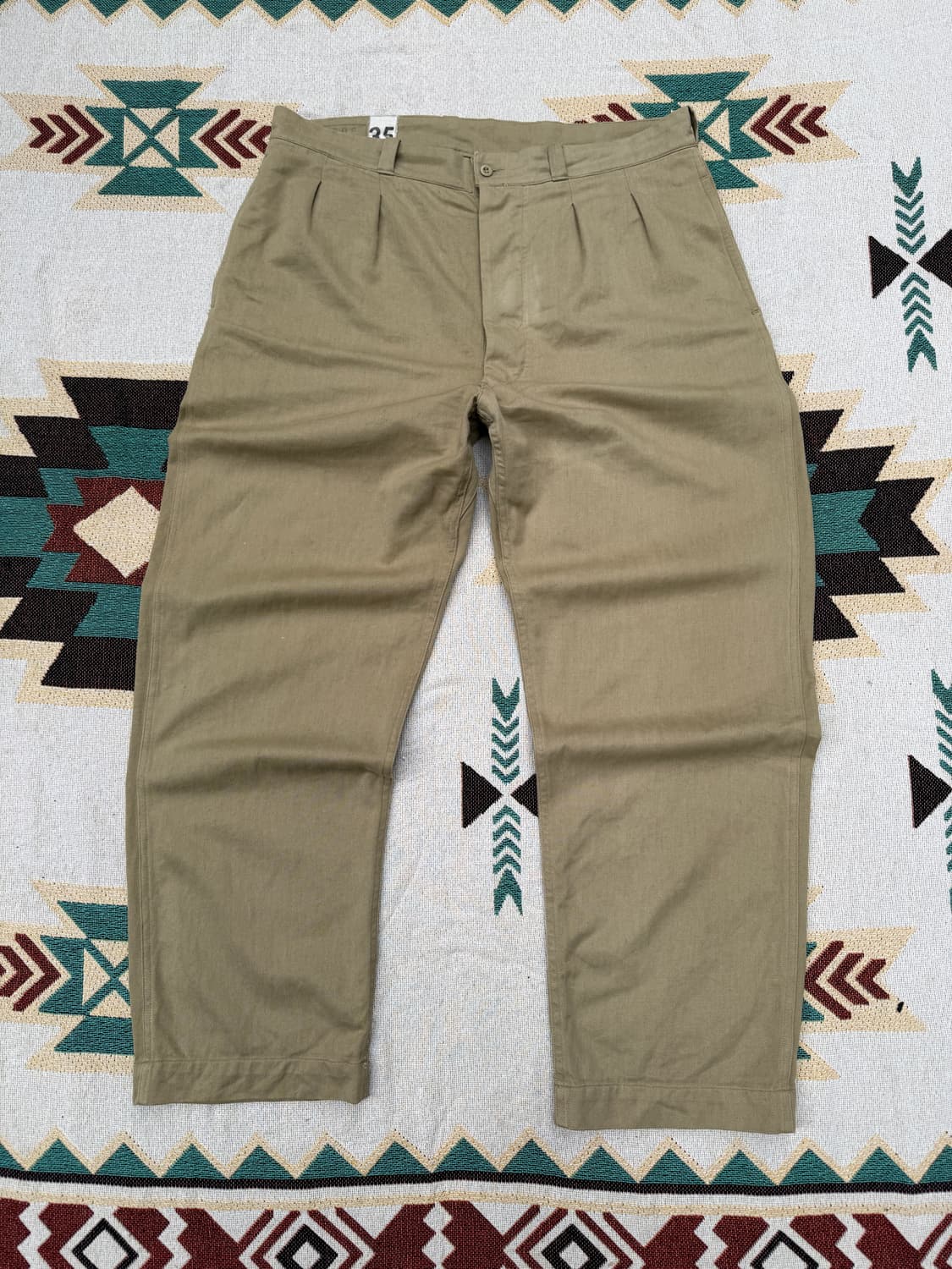 60s 프랑스군 M52 후기형 치노팬츠 35 상품이미지1