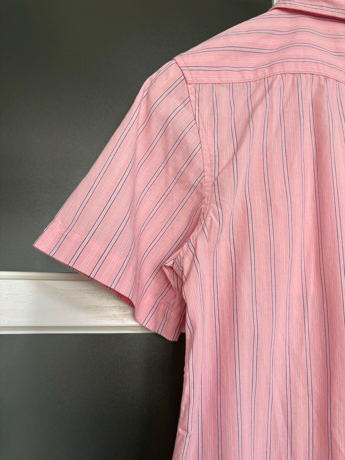 핑크 스트라이프 반소매 셔츠 상품이미지7