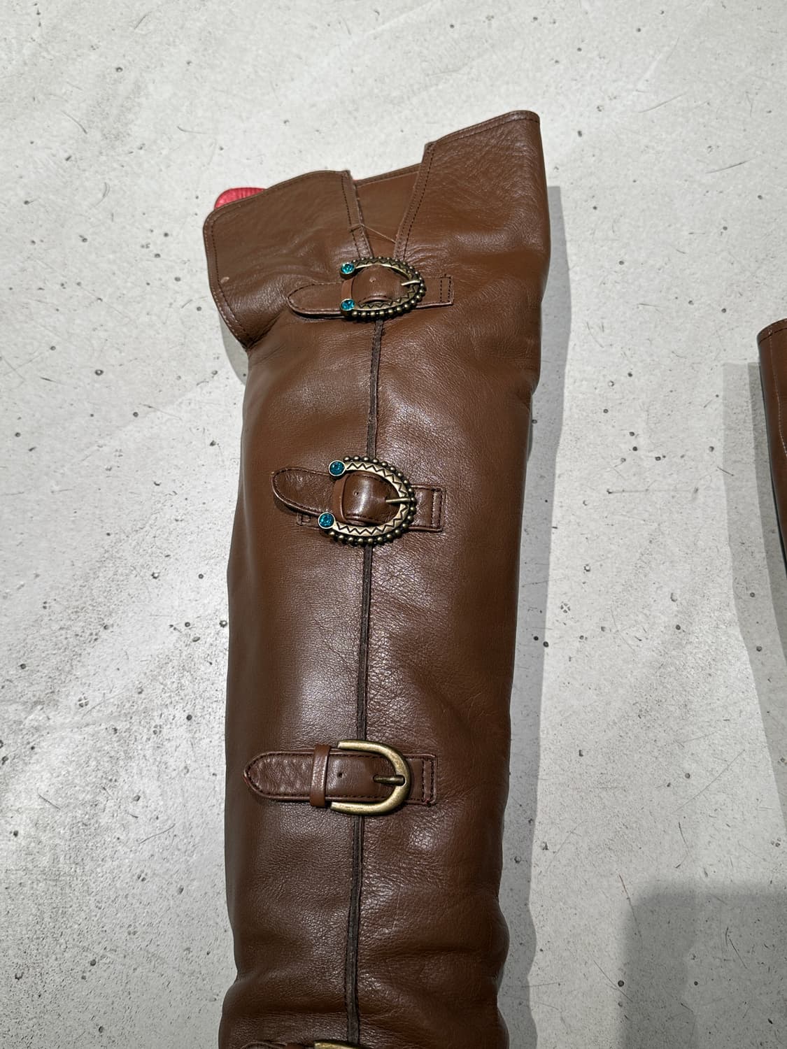 00s Anna sui  y2k vintage brown boots 상품이미지4