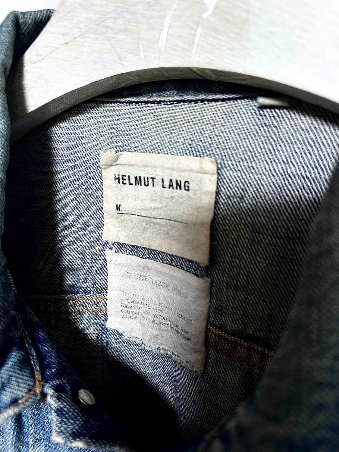 헬무트랭 90s Vintage Denim 녹워시 트러커 자켓 상품이미지5