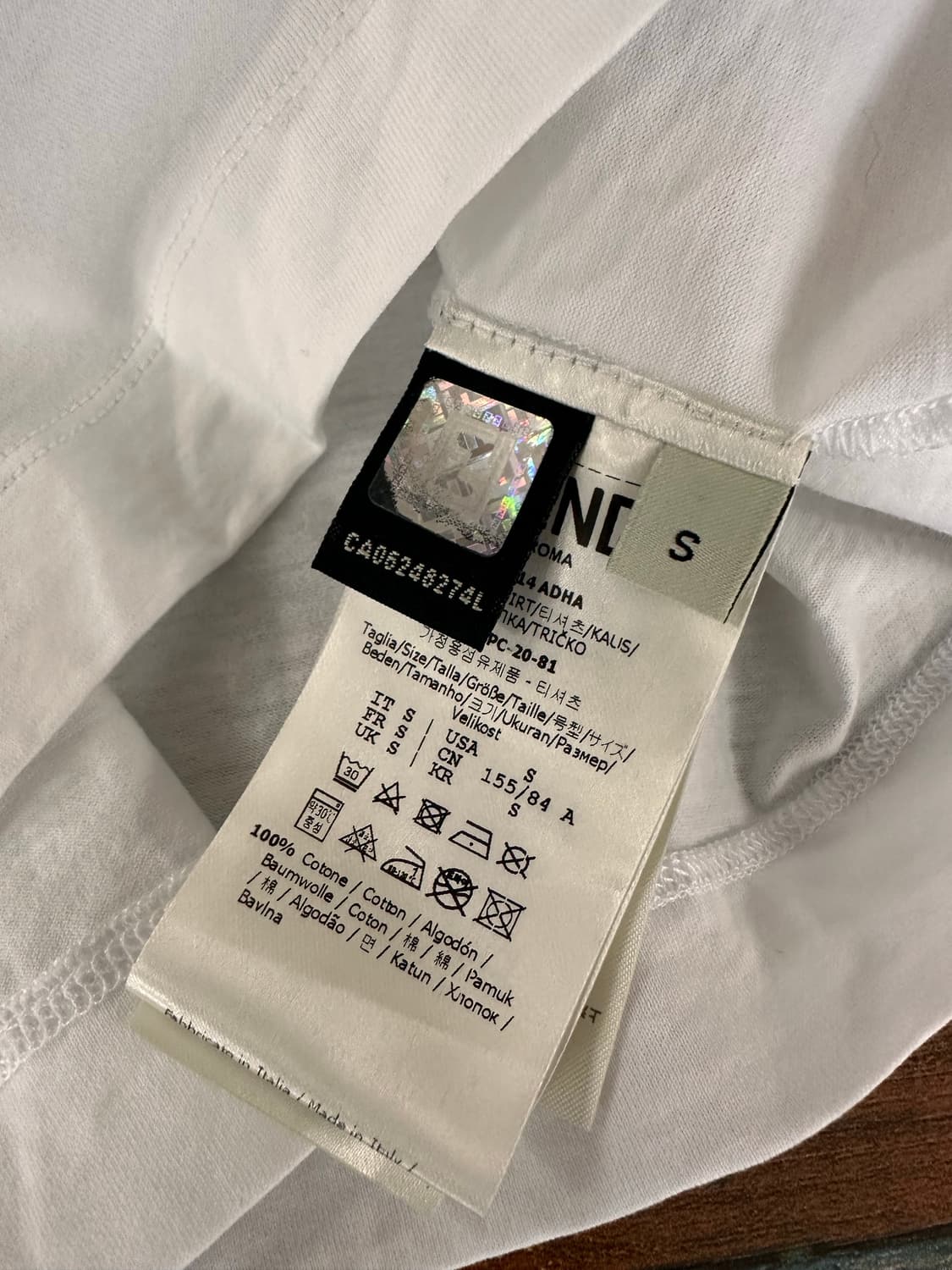 (S)펜디 FF로고 라이닝 크롭 반팔티 상품이미지6