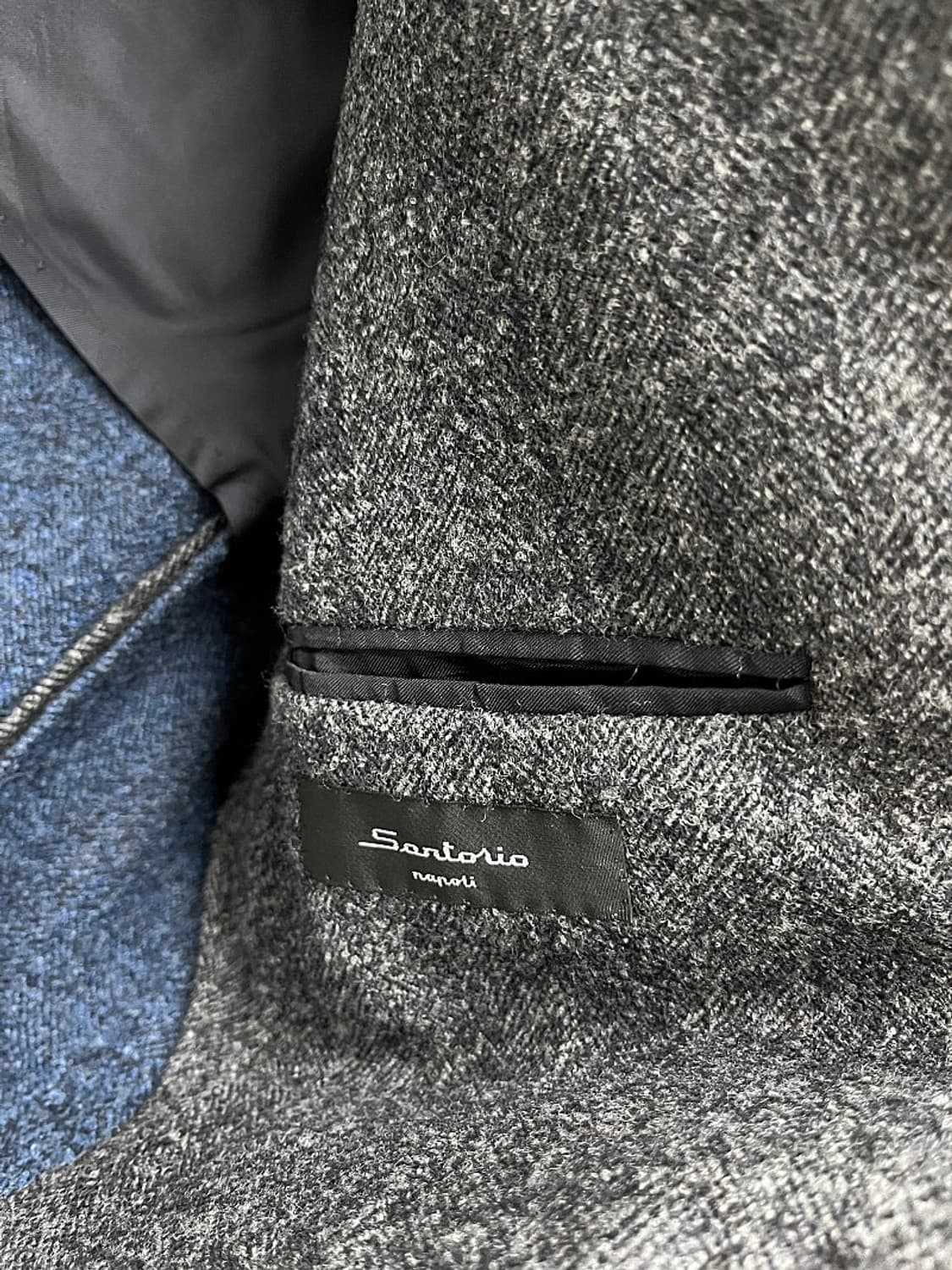 95-100) 사토리오 나폴리 헤링본 울자켓  상품이미지8