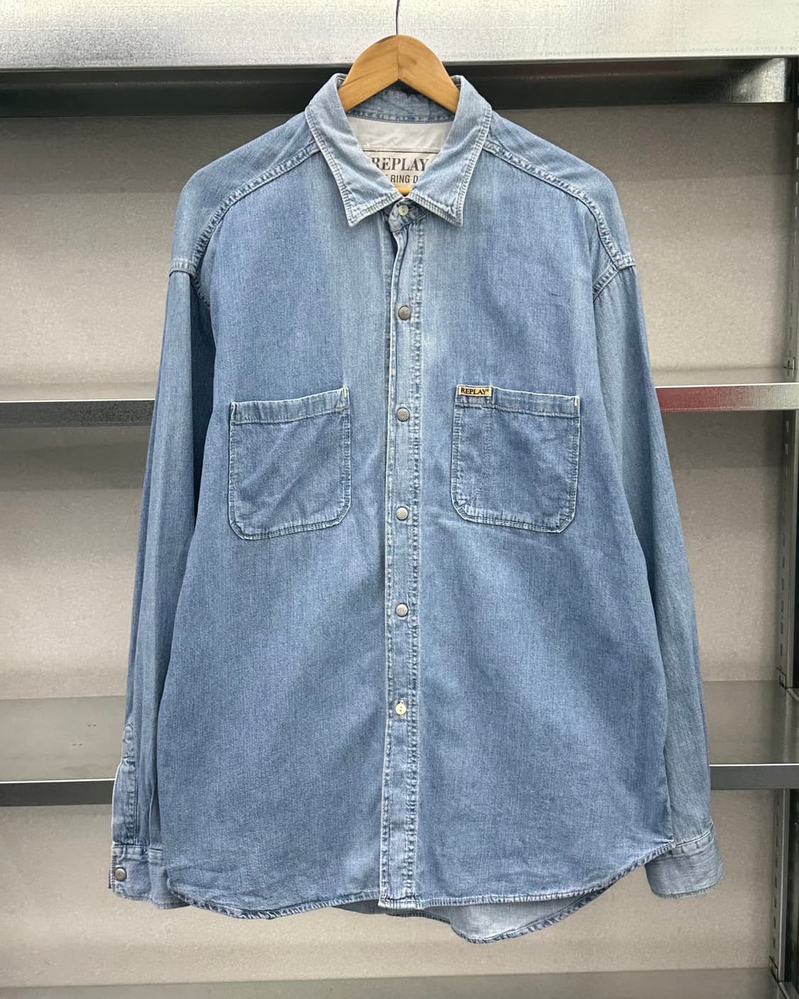 (2XL)90'S DENIM ITALY 데님셔츠-M2397 상품이미지1