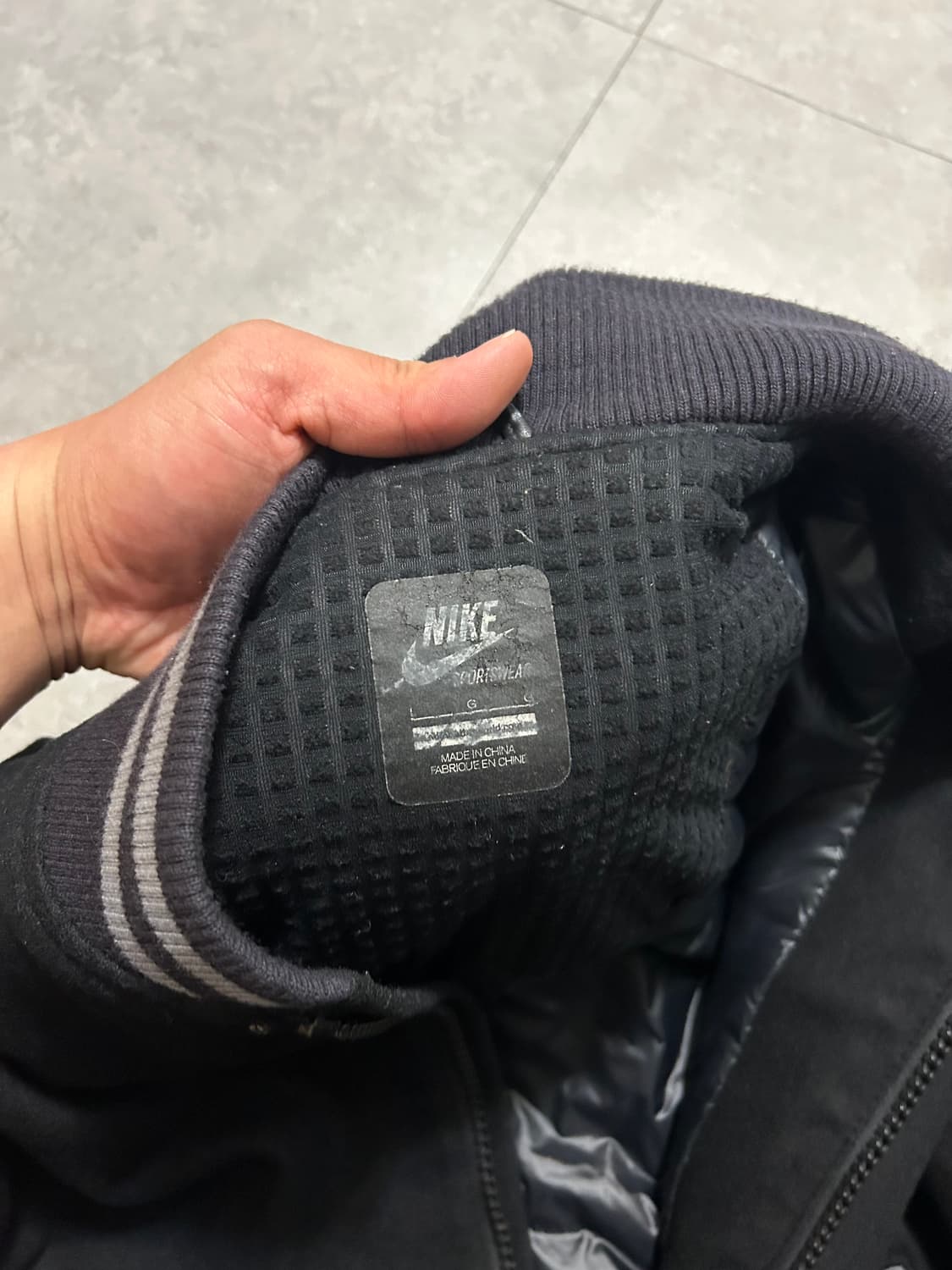 00s 나이키 NSW  디스트로이어 빈티지  바시티 자켓  105size 상품이미지4