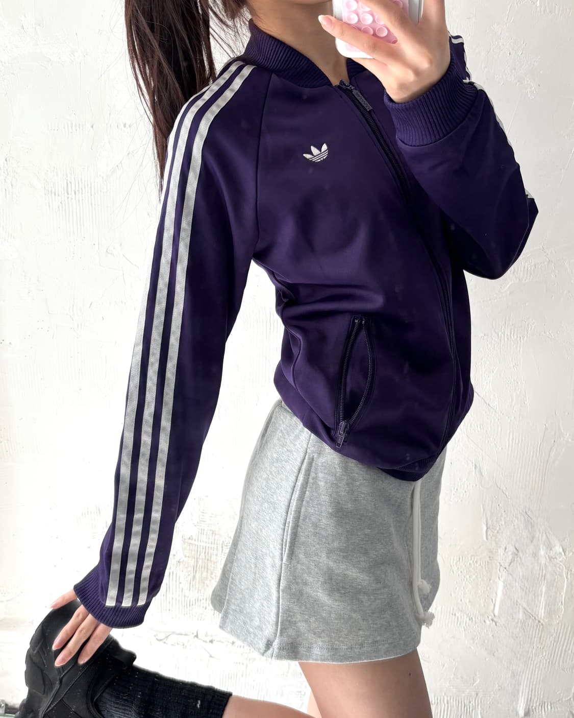 Adidas 아디다스 우먼즈 슈퍼걸 퍼플 트랙탑 상품이미지8