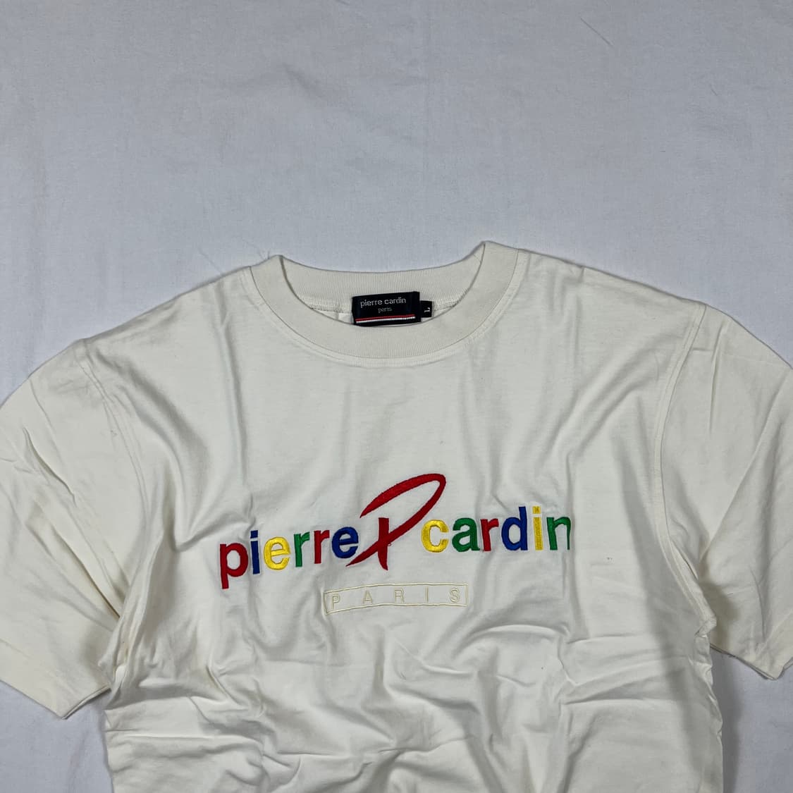 피에르가르뎅 pierre cardin 멀티컬러 로고 반팔티 상품이미지2