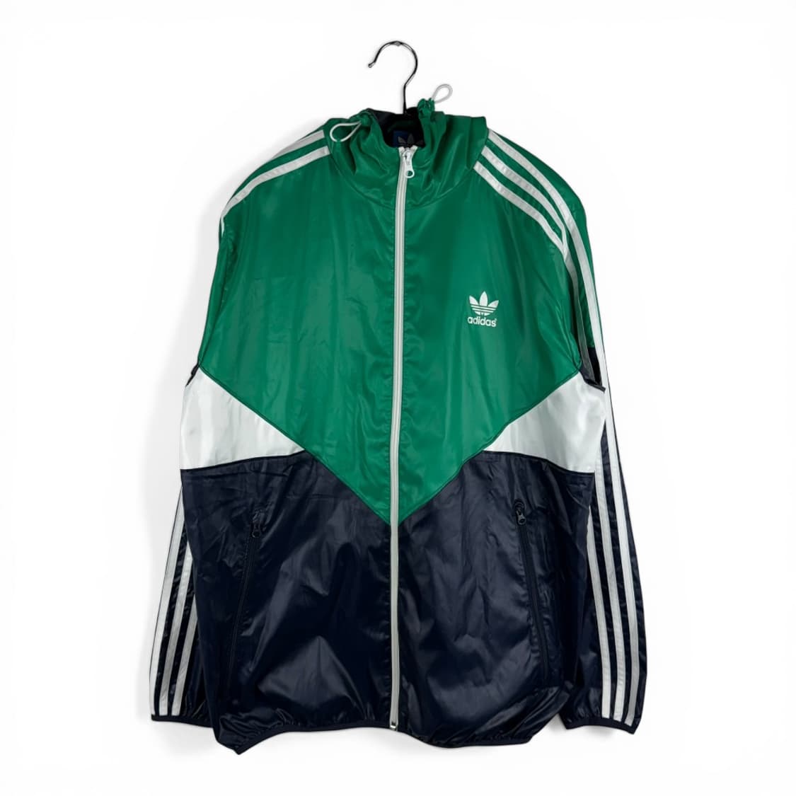 (110) 아디다스 콜로라도 바람막이 후드 자켓 네이비/그린 상품이미지1