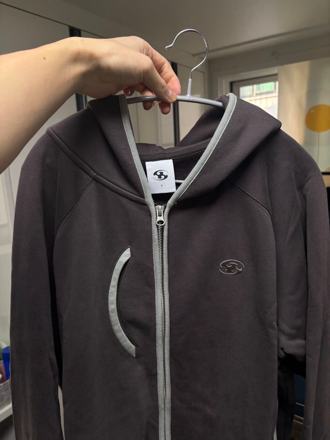 산산기어 후드 집업 브라운 - 24SS 상품이미지4