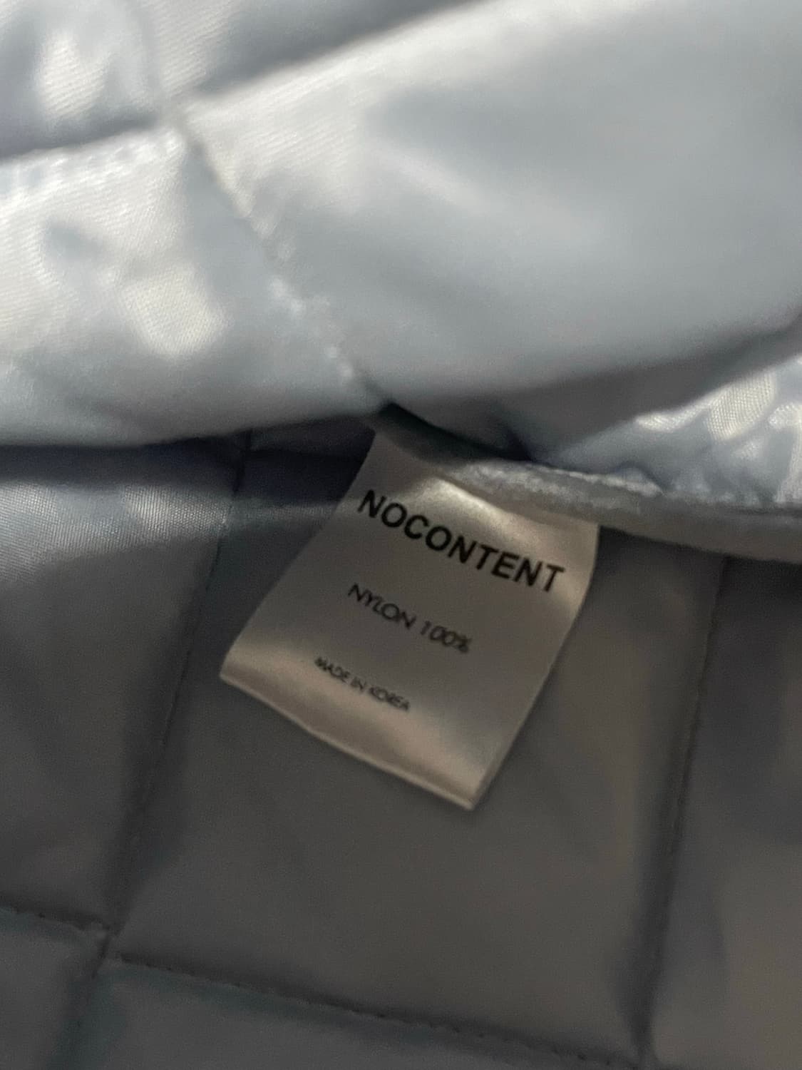 nocontent 노컨텐츠 퀄팅 라운드 점퍼(라이트블루 상품이미지4