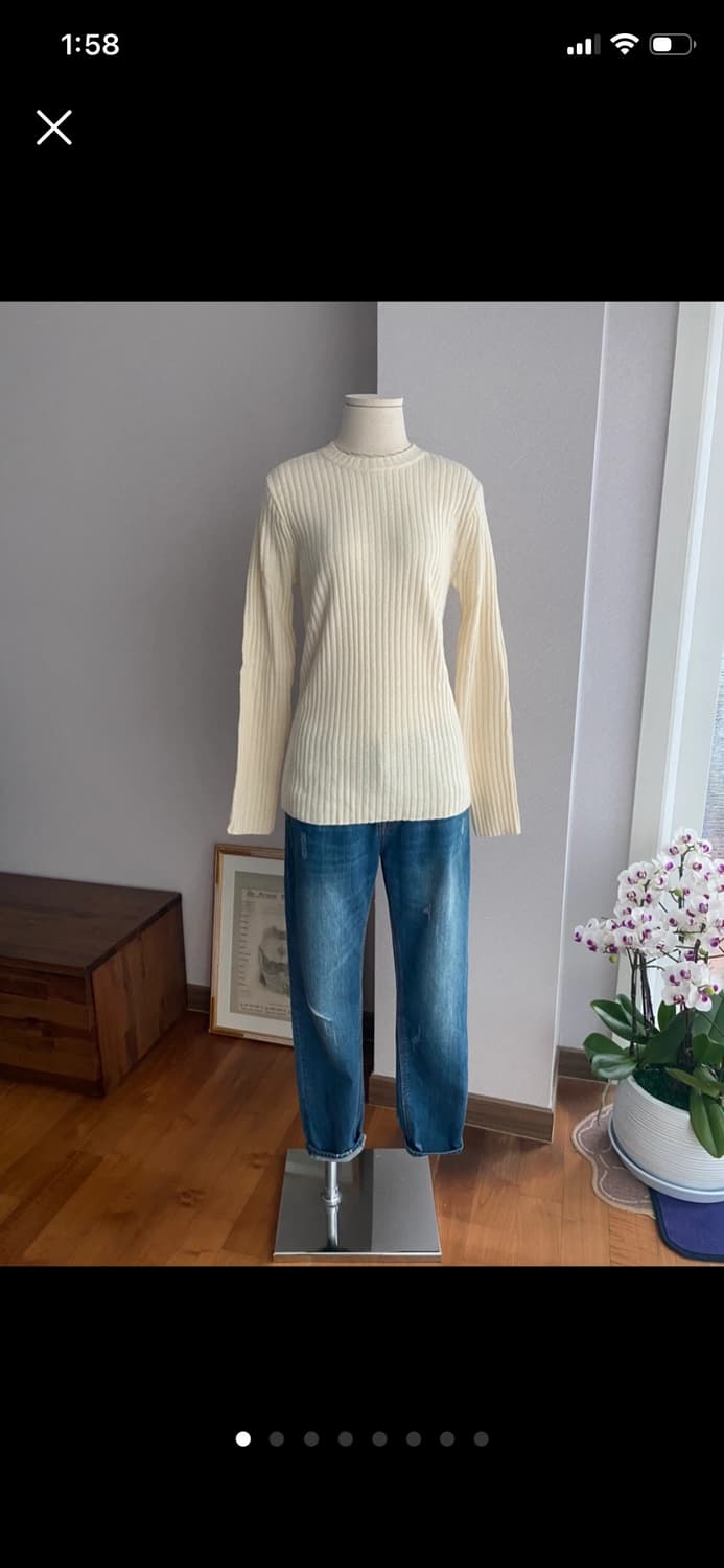 WOOD SAGE 우드세이지 골지패턴 니트(M) 상품이미지1