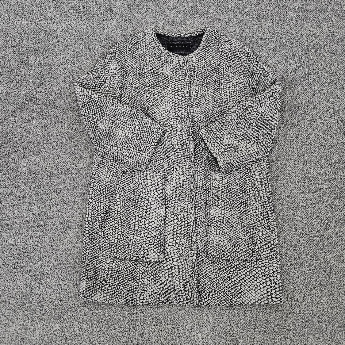 [ONE] 시슬리 파이톤 7부 카라리스 울 코트 자켓 1104JM1 상품이미지1