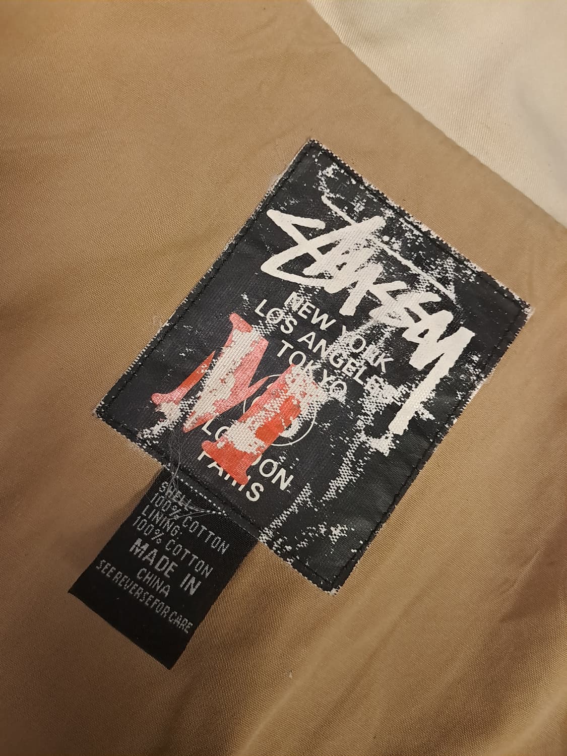 오리지날 90's 스투시 빈티지 패치워크 필드야상 상품이미지4