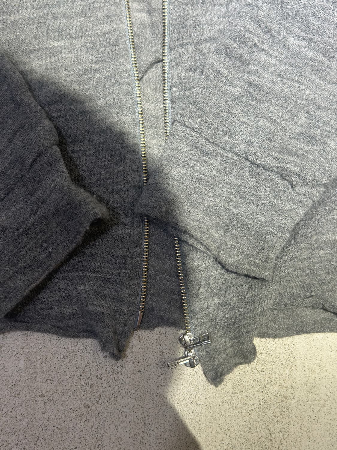 [L] 토니웩 라이트 울 후드집업 그레이 상품이미지3