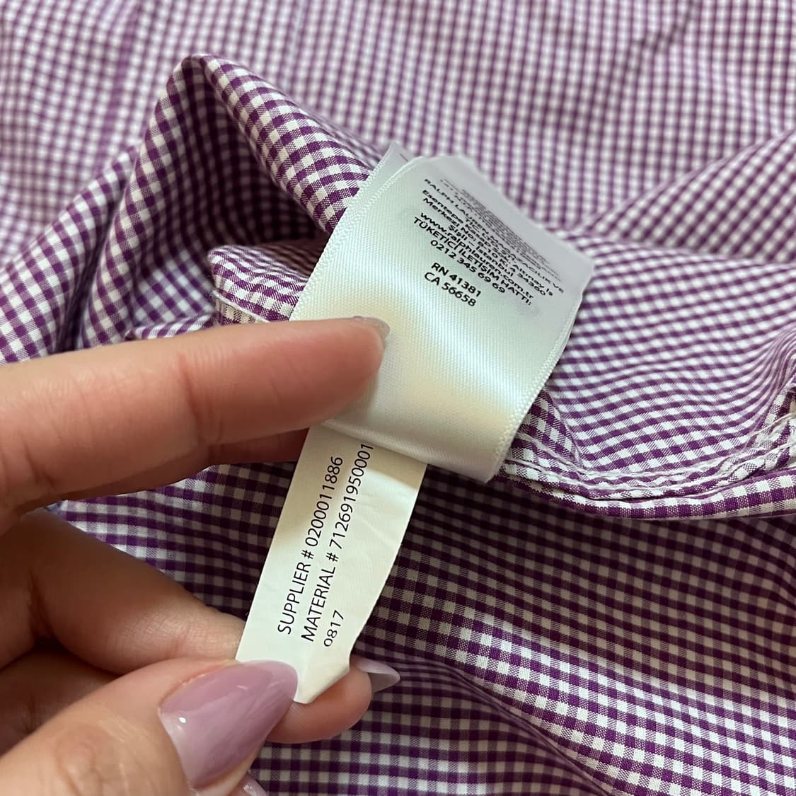 [정품] 폴로 플럼 / 버건디포니 체크 셔츠 [ 14 ] 상품이미지8