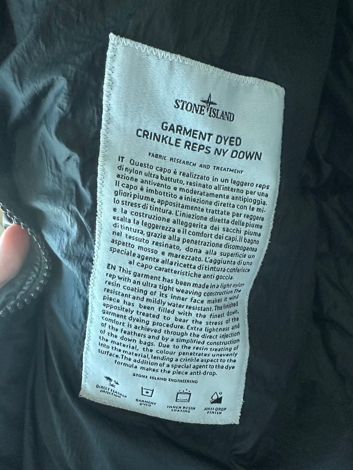 스톤아일랜드 크링클랩스 패딩L팝니다 상품이미지2