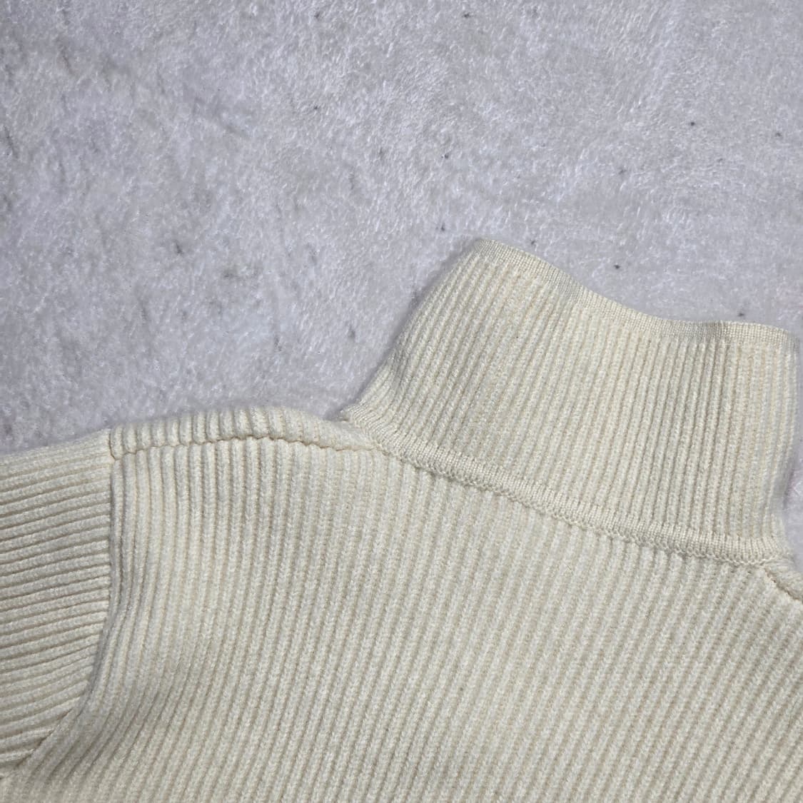 빈티지 아이보리 투웨이 니트 집업 상품이미지6