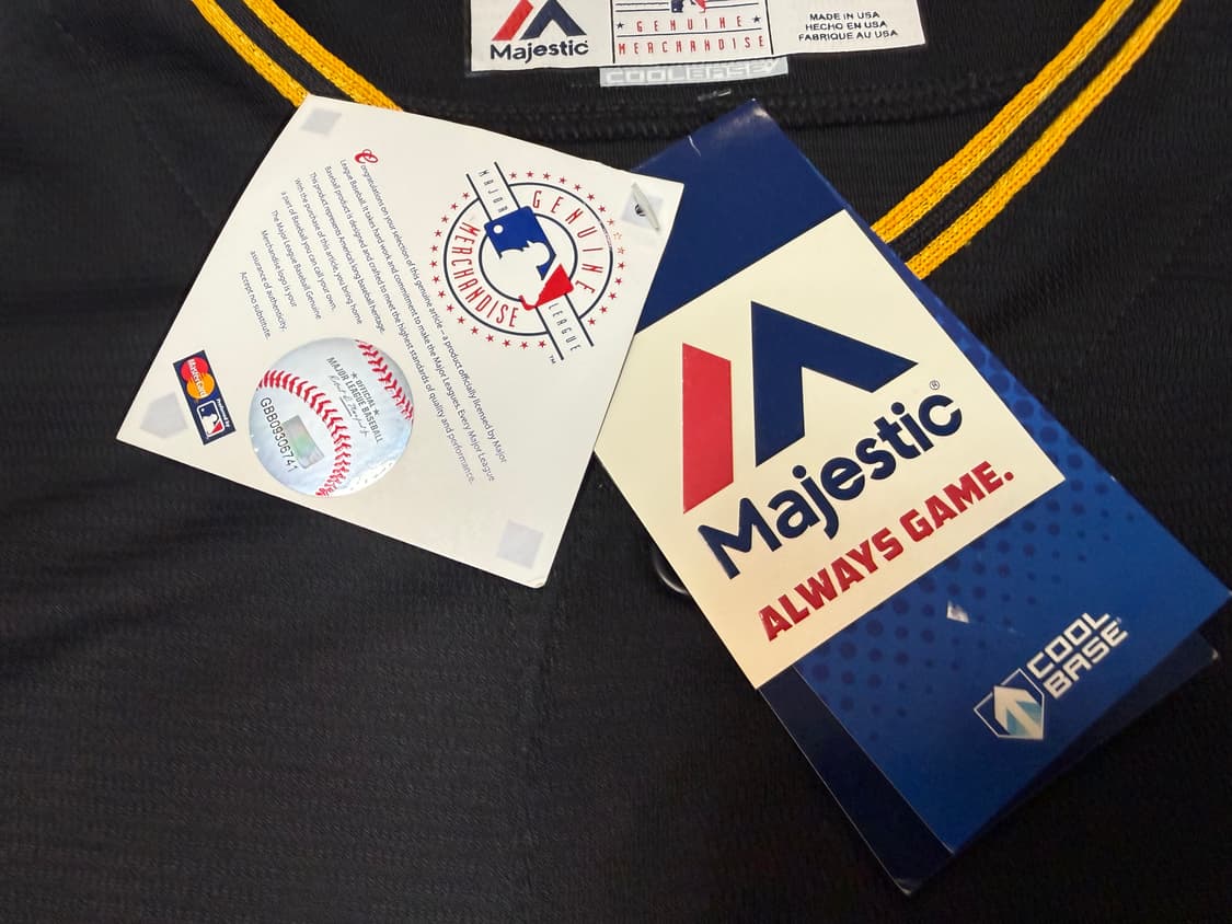[M] 마제스틱 MLB 피츠버그 쿨베이스 강정호 마킹 유니폼 상품이미지9