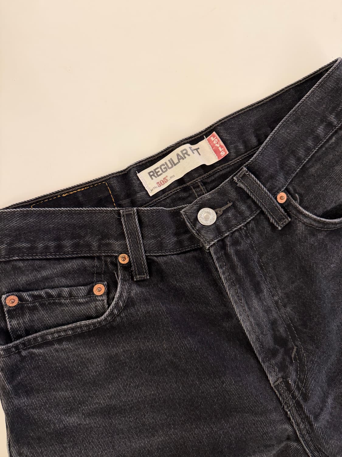 Levis 505 Black Jeans 블랙 진 데님 리바이스  상품이미지5