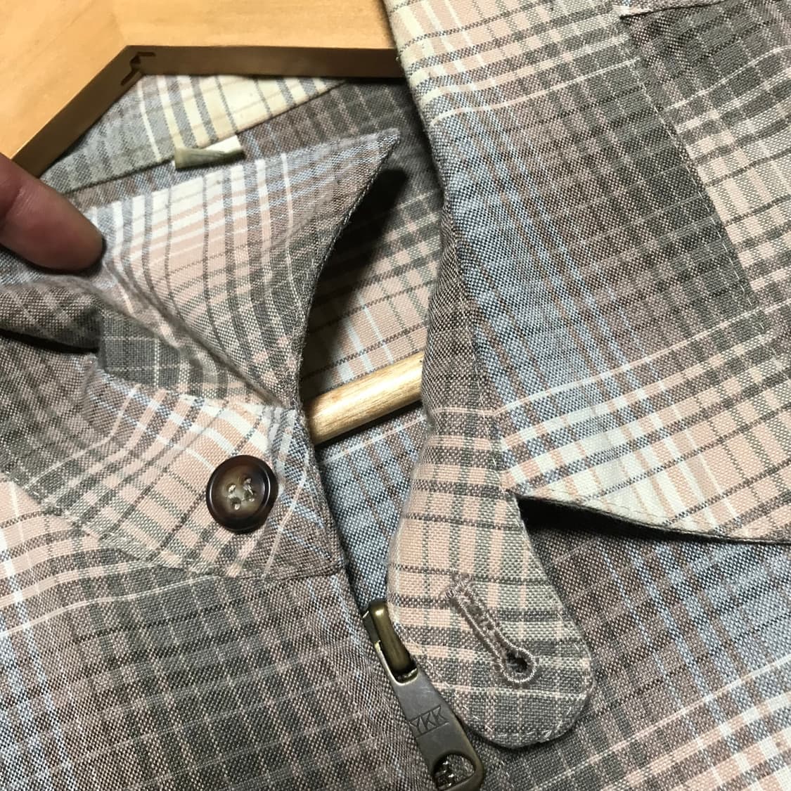 재팬 00s 체크 헤링본 워크자켓 오라리 바이브 상품이미지7