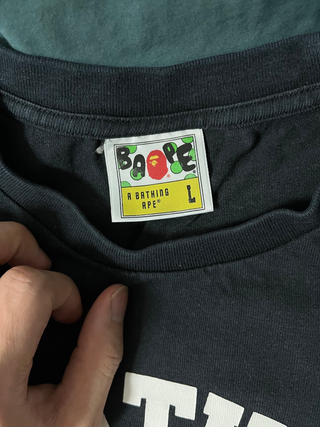 베이프 a bathing ape 오렌지 반팔 [L] 상품이미지2